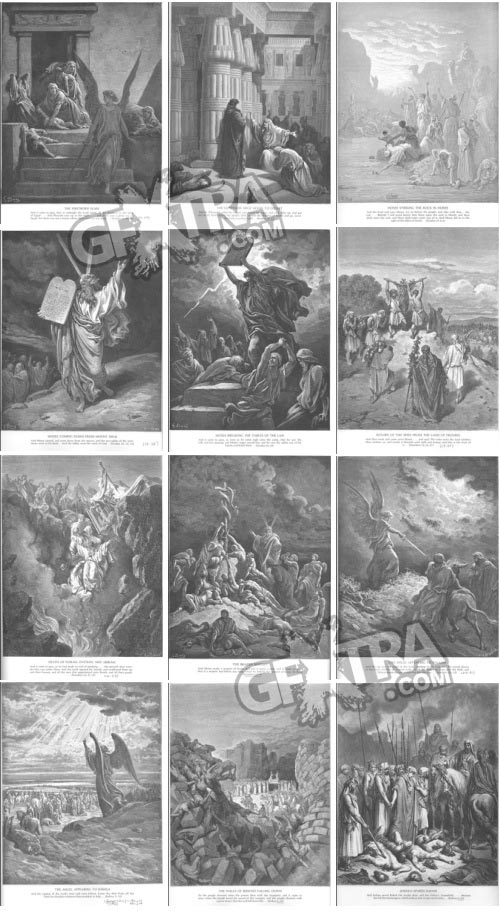 The Bible Illustrations by Paul Gustave Dore, 241 UHQ Plates