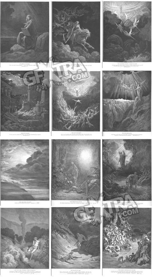 The Bible Illustrations by Paul Gustave Dore, 241 UHQ Plates