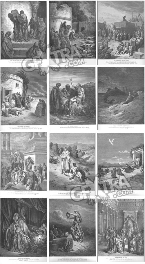 The Bible Illustrations by Paul Gustave Dore, 241 UHQ Plates