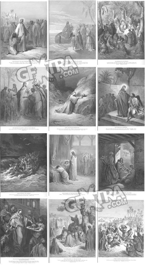 The Bible Illustrations by Paul Gustave Dore, 241 UHQ Plates