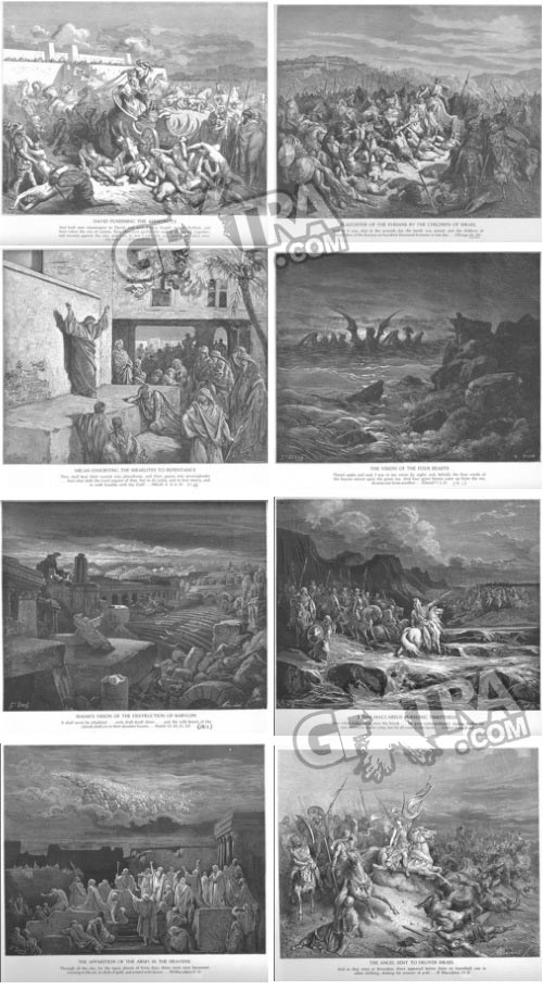 The Bible Illustrations by Paul Gustave Dore, 241 UHQ Plates
