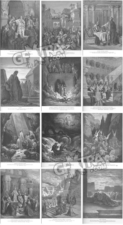 The Bible Illustrations by Paul Gustave Dore, 241 UHQ Plates