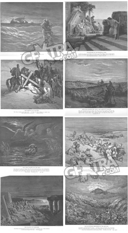 The Bible Illustrations by Paul Gustave Dore, 241 UHQ Plates