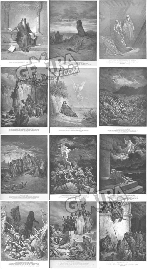 The Bible Illustrations by Paul Gustave Dore, 241 UHQ Plates