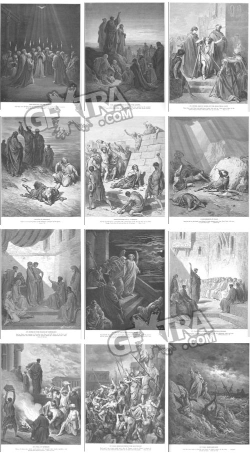 The Bible Illustrations by Paul Gustave Dore, 241 UHQ Plates