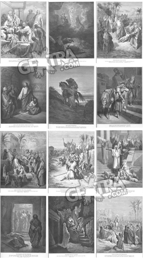 The Bible Illustrations by Paul Gustave Dore, 241 UHQ Plates