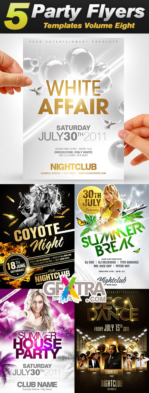 GraphicRiver Party Flyer Templates Bundle Vol.8