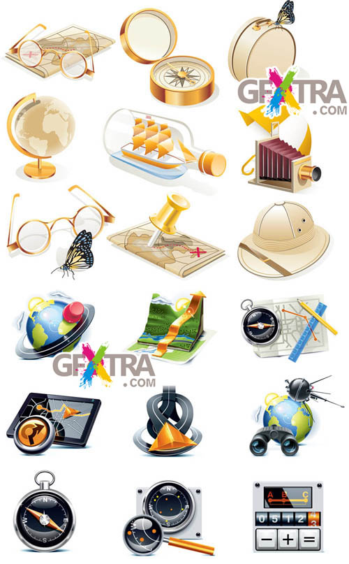 Travel & Tourism Icon Set