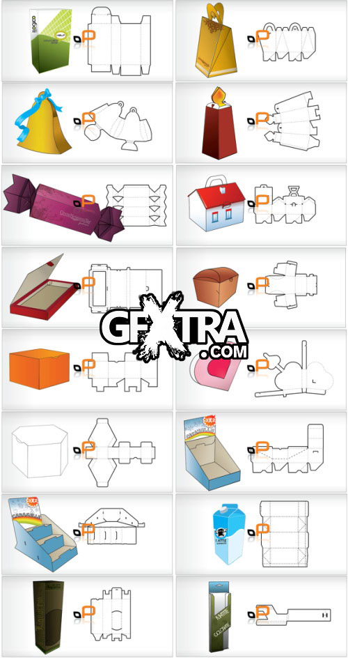 Packaging in Vectors 25xEPS
