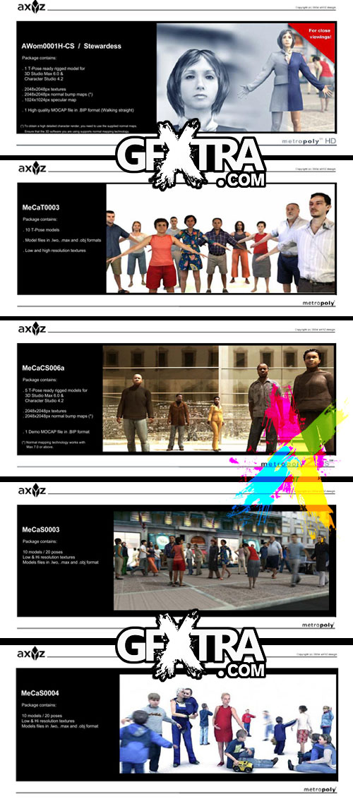 AXYZ - 3D Models of Collection