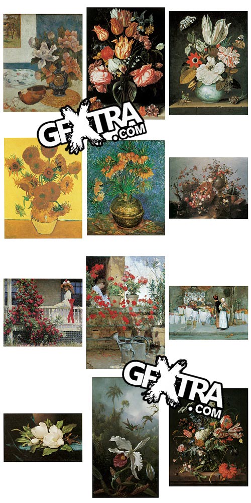 120 Great Flower Paintings - Dover DVD