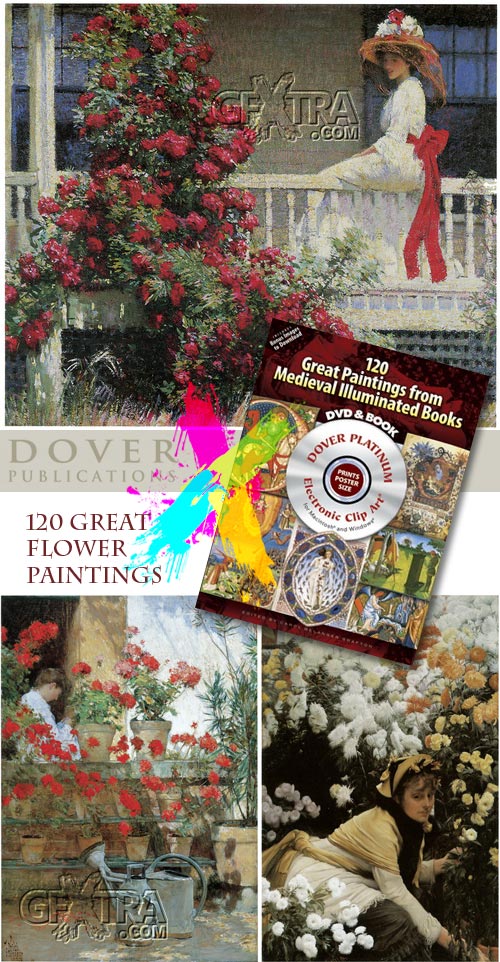 120 Great Flower Paintings - Dover DVD