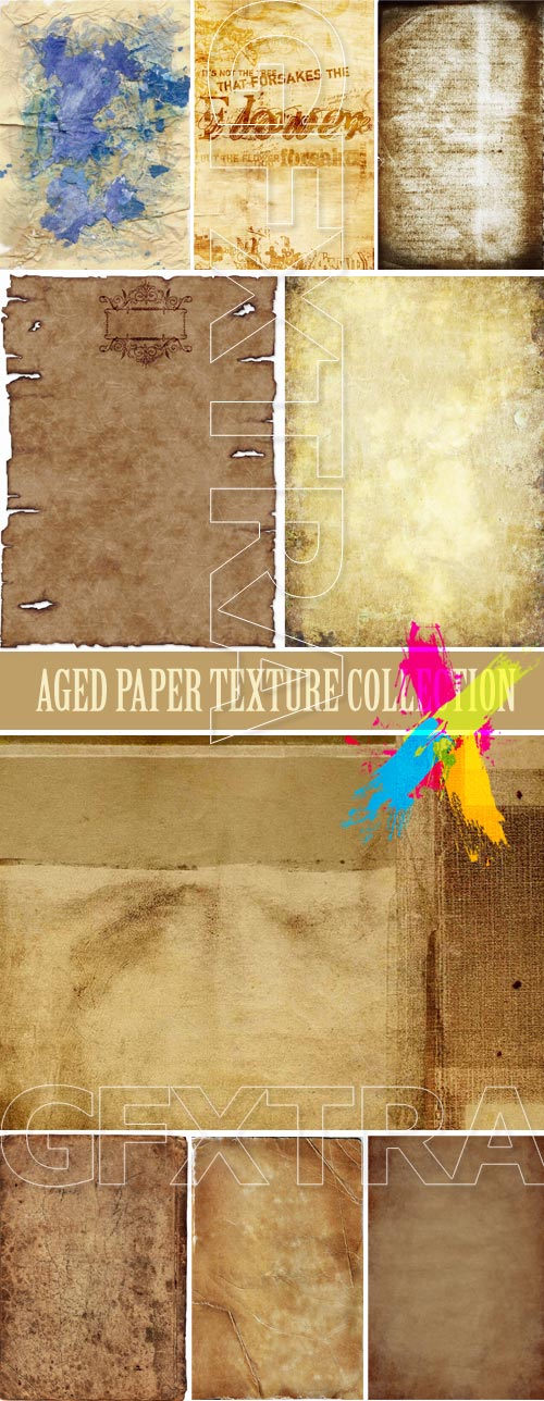 Aged Paper Texture Collection 181xJPGs