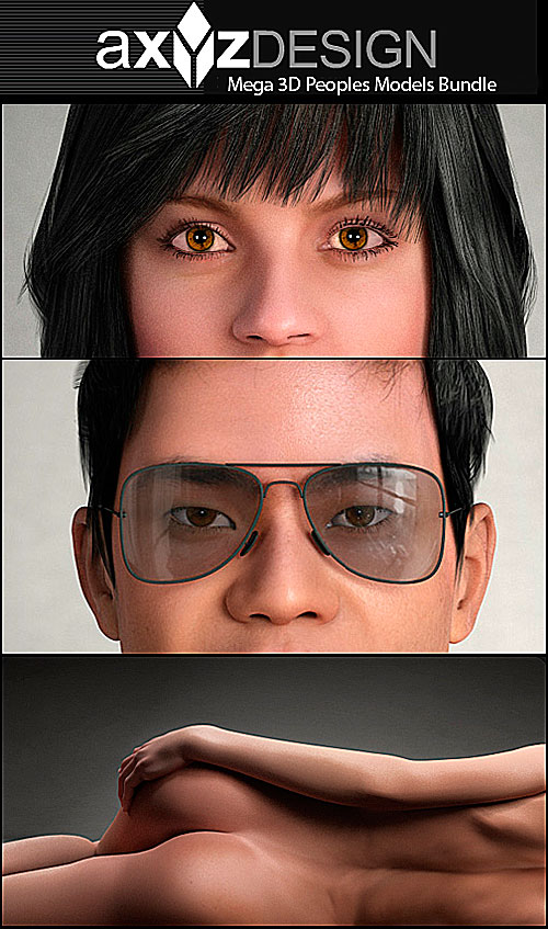 AXYZ Design - Mega 3D Peoples Models Bundle AXYZ Design - Mega 3D Peoples Models Bundle