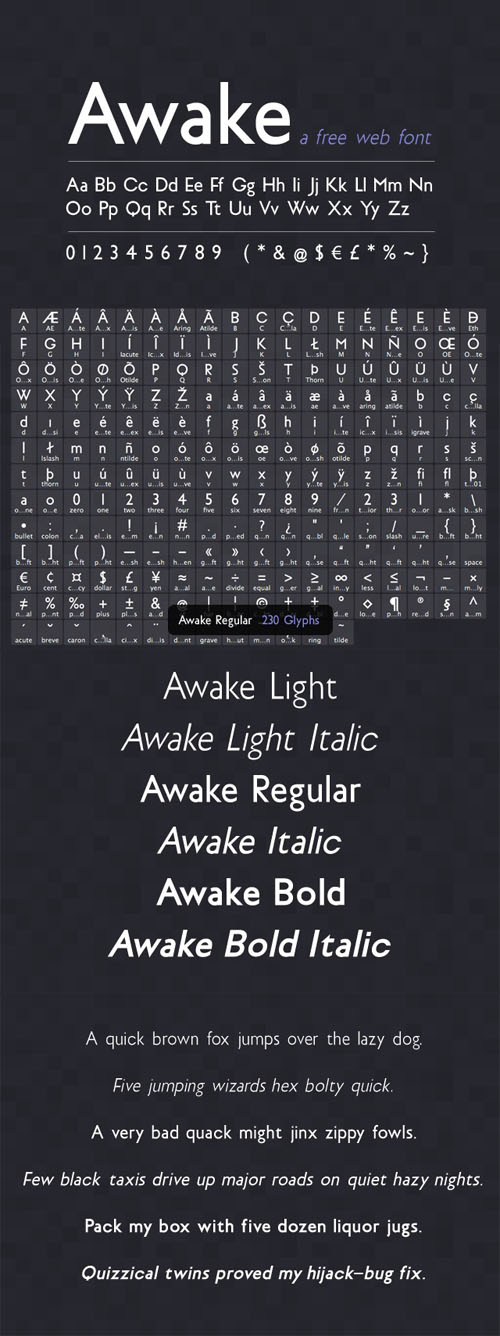 MediaLoot - Awake Sans Web Font