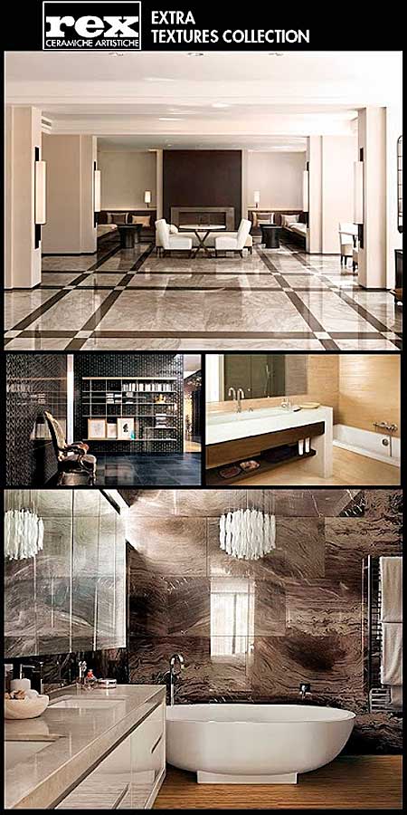 REX Ceramiche Artistiche - Extra Textures Collection 2012 REX Ceramiche Artistiche - Extra Textures Collection 2012