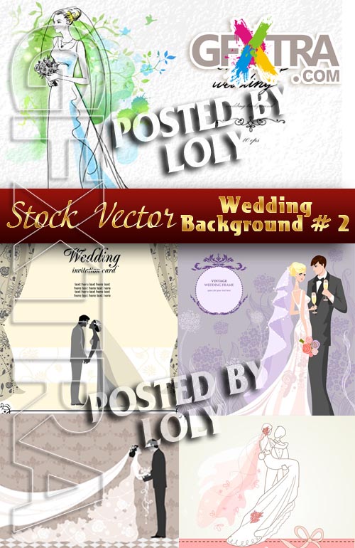 Wedding Backgrounds # 2 - Stock Vector
