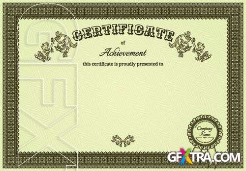 Certificate template vector set 22
