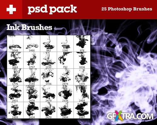 Exclusive Brush Pack 25 Ink Brushes - +psd pack Exclusive Brush Pack 25 Ink Brushes - +psd pack