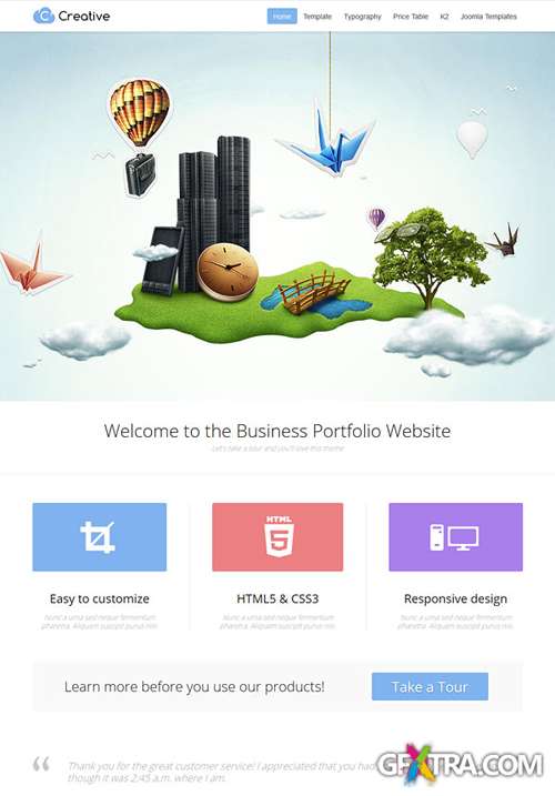 Gavick - GK Creative v3.5 Template For Joomla 3.0