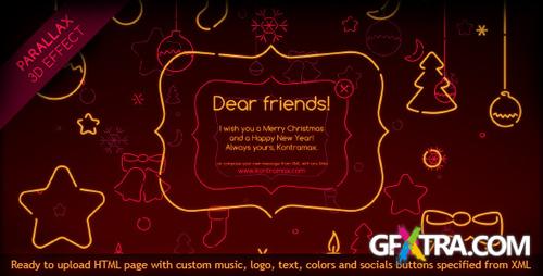 ActiveDen - Neon Christmas XML Card With 3D Parallax Effect ActiveDen - Neon Christmas XML Card With 3D Parallax Effect
