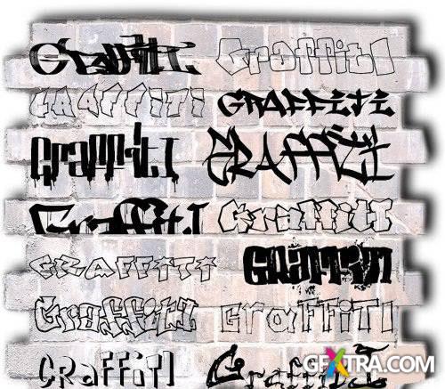 Set of Graffiti Fonts Set of Graffiti Fonts