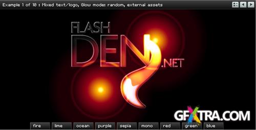 Light glows text effect, external logo or image - ActiveDen - FULL