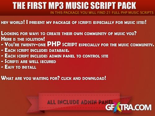 The First MP3 Music Script Pack - 21 FULL PHP Script The First MP3 Music Script Pack - 21 FULL PHP Script