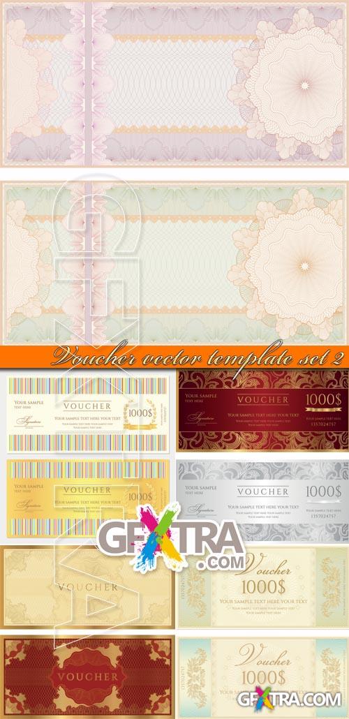 Voucher vector template set 2