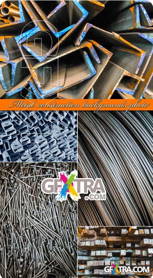 Metal construction corner wire and nails backgrounds photo