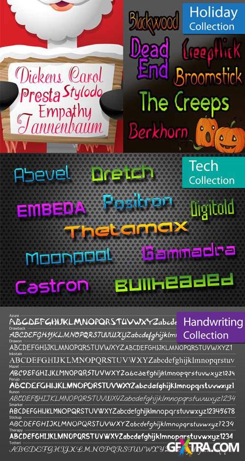 MacFonts: Holiday Collection, Tech Collection & Handwriting Collection