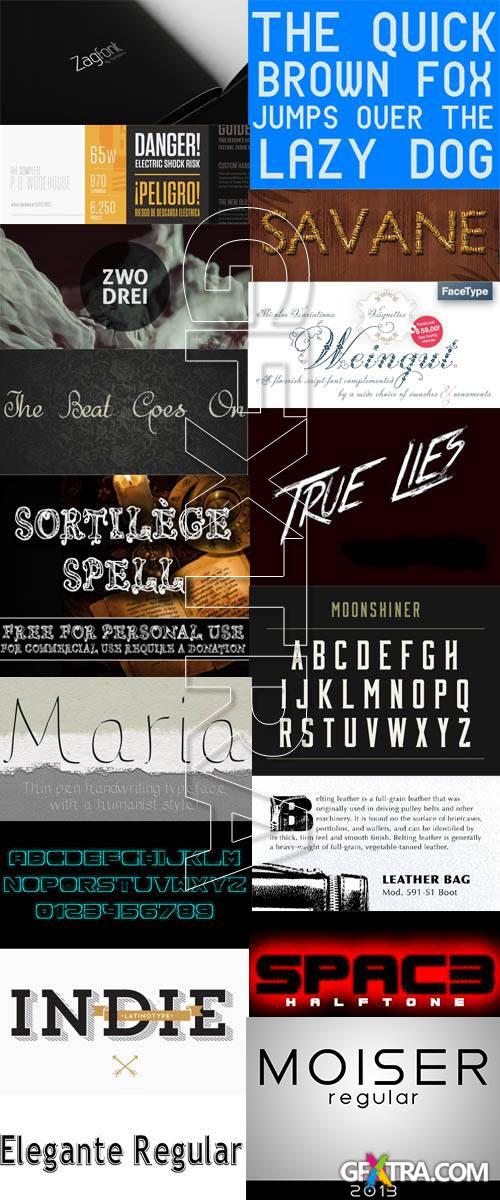 New Fonts Set 2013, 167xTTF