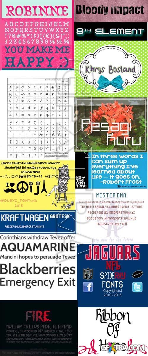 New Fonts Set 2013 - 2, 106xTTF