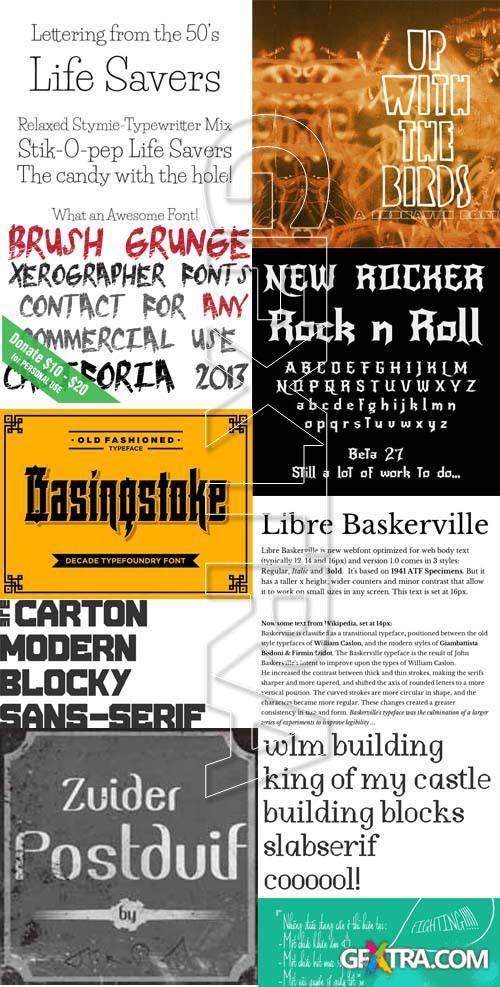 New Fonts Set 2013 - 2, 106xTTF