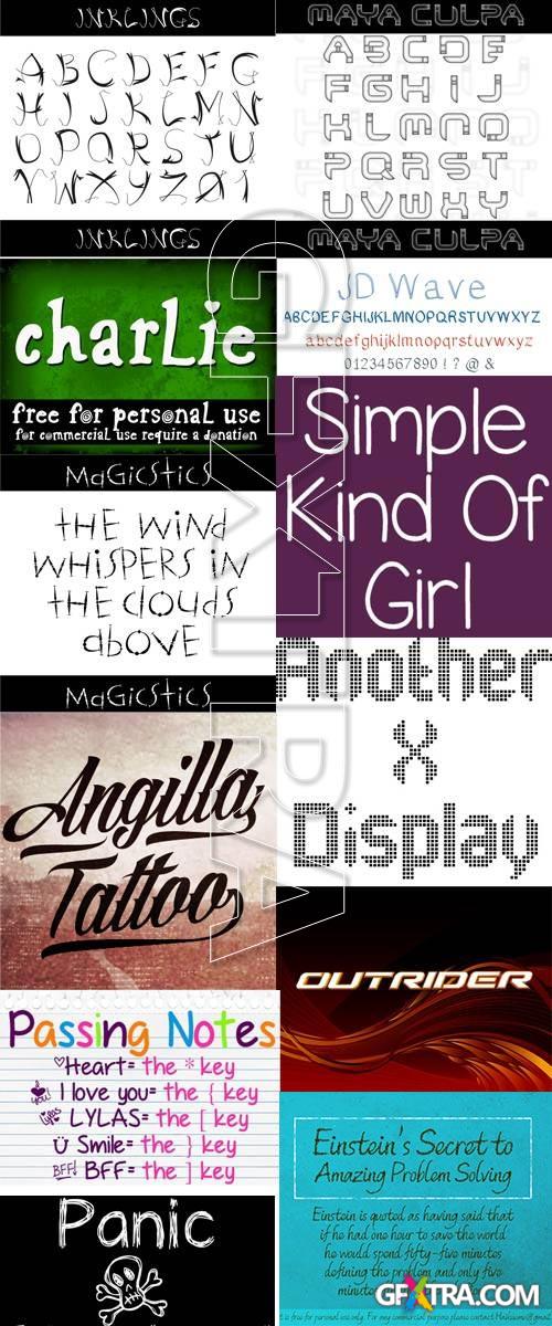 New Fonts Set 2013 - 2, 106xTTF