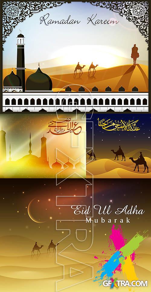 Stock vector - Mosque & desert