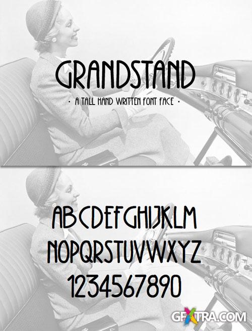 WeGraphics - Grandstand ? A Condensed Handwritten Font Face WeGraphics - Grandstand ? A Condensed Handwritten Font Face