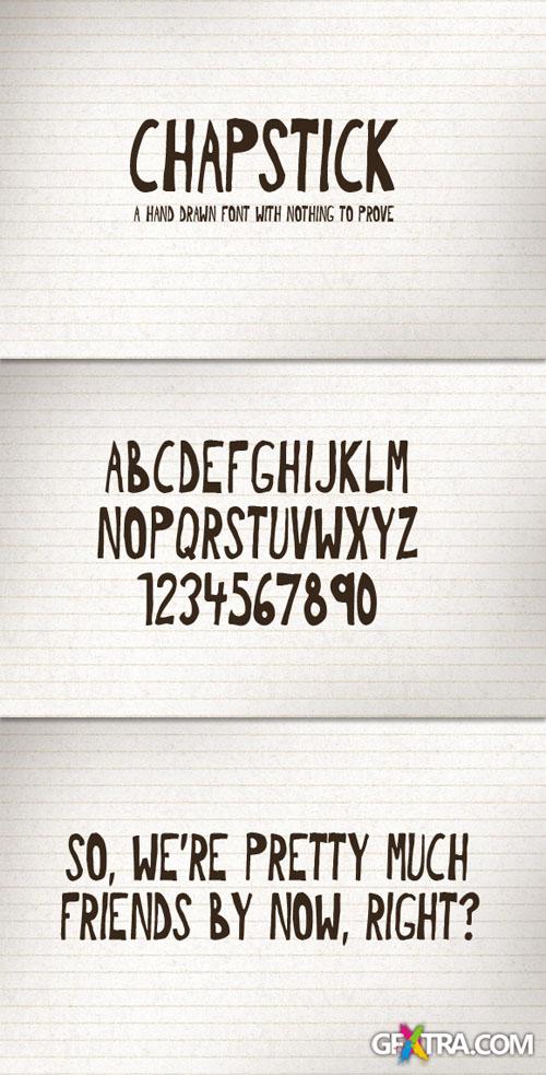 WeGraphics - Chapstik: A Hand Drawn Font Face WeGraphics - Chapstik: A Hand Drawn Font Face