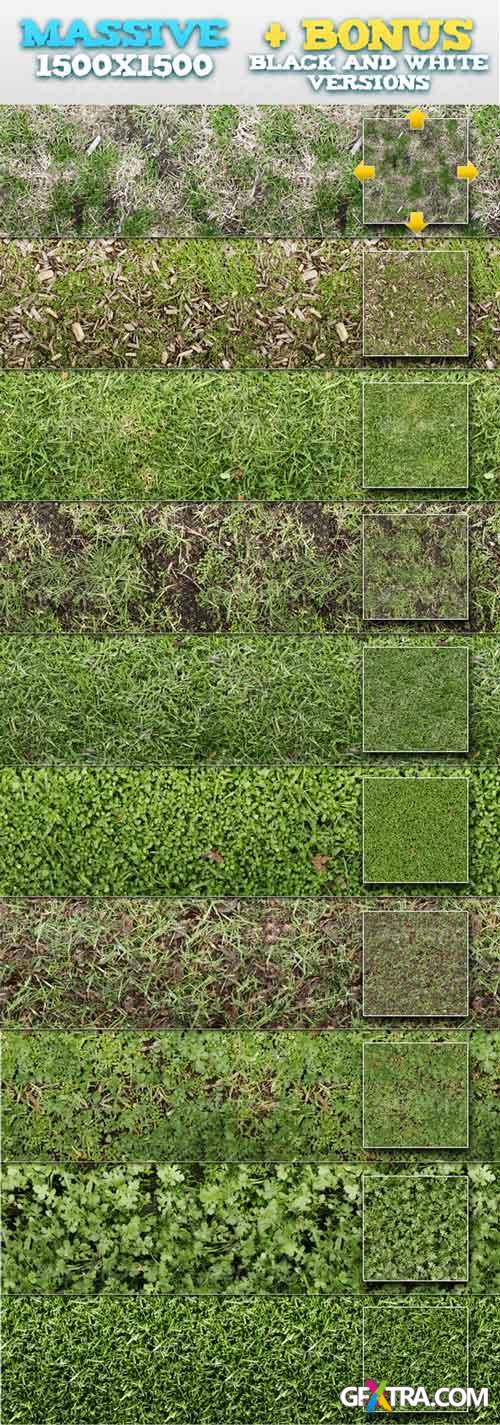 10 Tileable Grass Patterns + BONUSES - GR - RETAIL