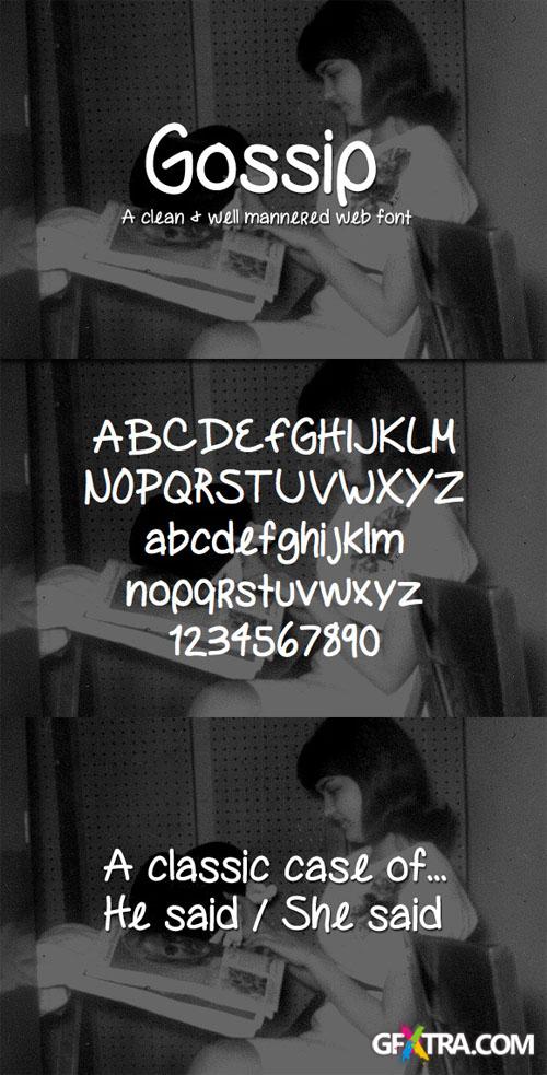 WeGraphics - Gossip A Clean Handwritten Web Font WeGraphics - Gossip A Clean Handwritten Web Font