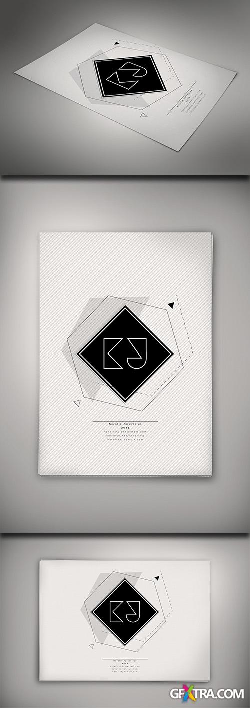 Poster Mockup Portrait, Paper Mockup, Landscape Poster Mockup Portrait, Paper Mockup, Landscape