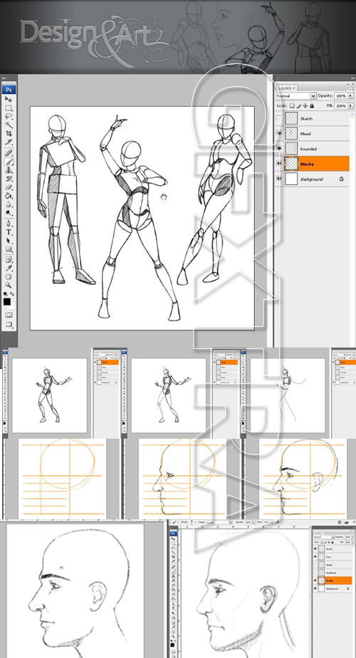 Digital-Tutors: Digital Painting Human Profile and Figure [ENG]