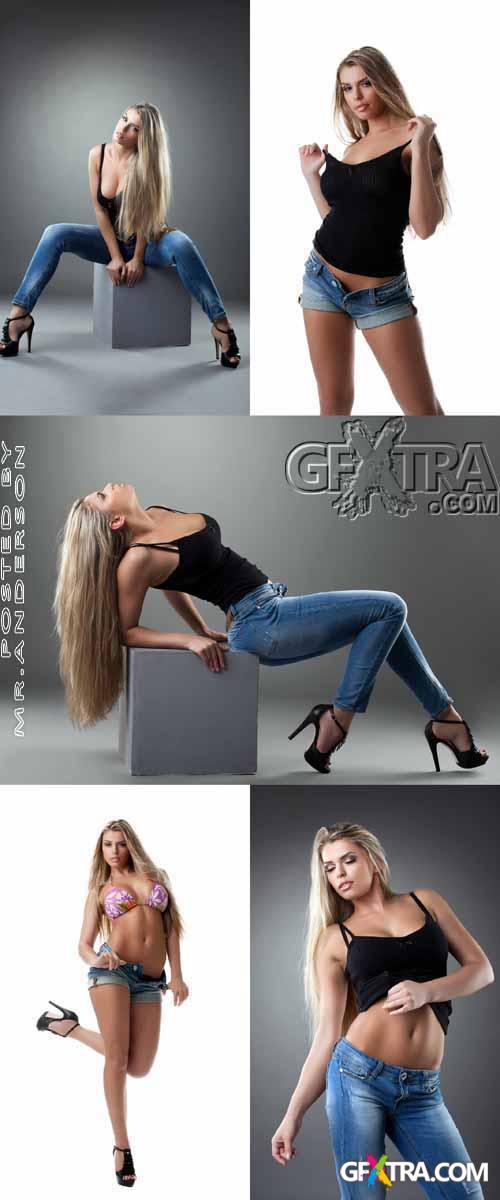 5 HQ Images Blonde In Jeans