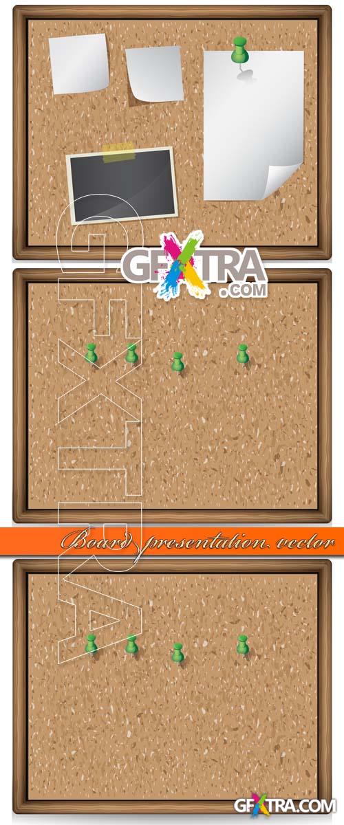 Board presentation vector