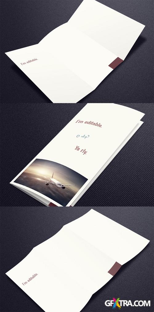 Trifold Brochure Mock-Up PSD Trifold Brochure Mock-Up PSD