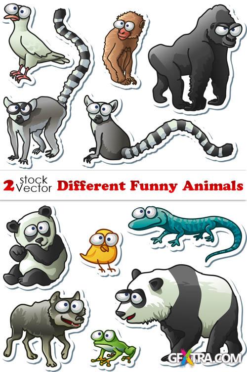 Vectors - Different Funny Animals Vectors - Different Funny Animals