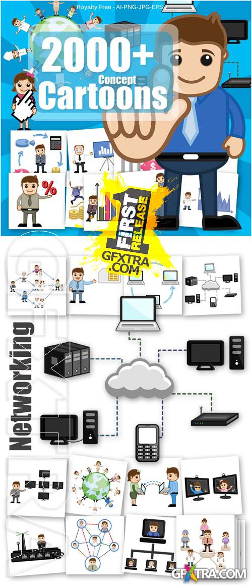 2000+ Concept Cartoon Vectors