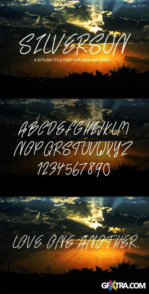 WeGraphics - SilverSun - A Handwritten Web Font WeGraphics - SilverSun - A Handwritten Web Font
