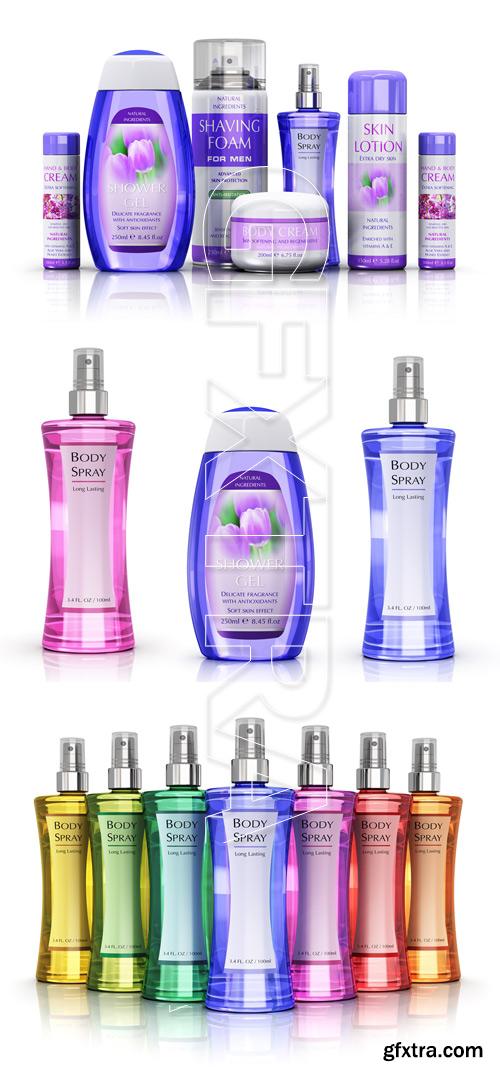 Set of perfumes - stock photo