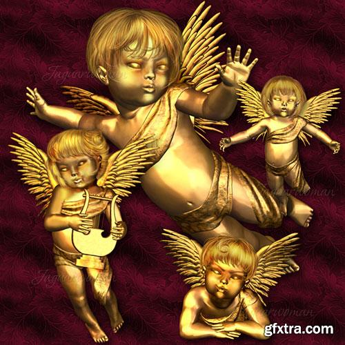 JaguarWoman's Golden Cherubs